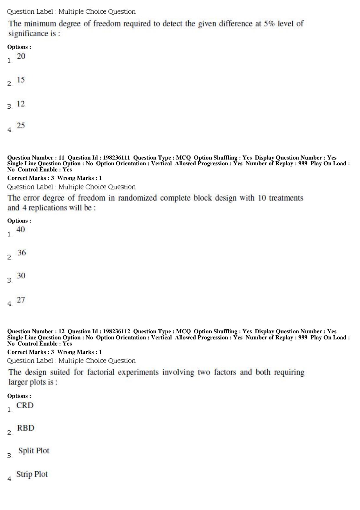 BHU RET Horticulture 2019 Question Paper - Page 5