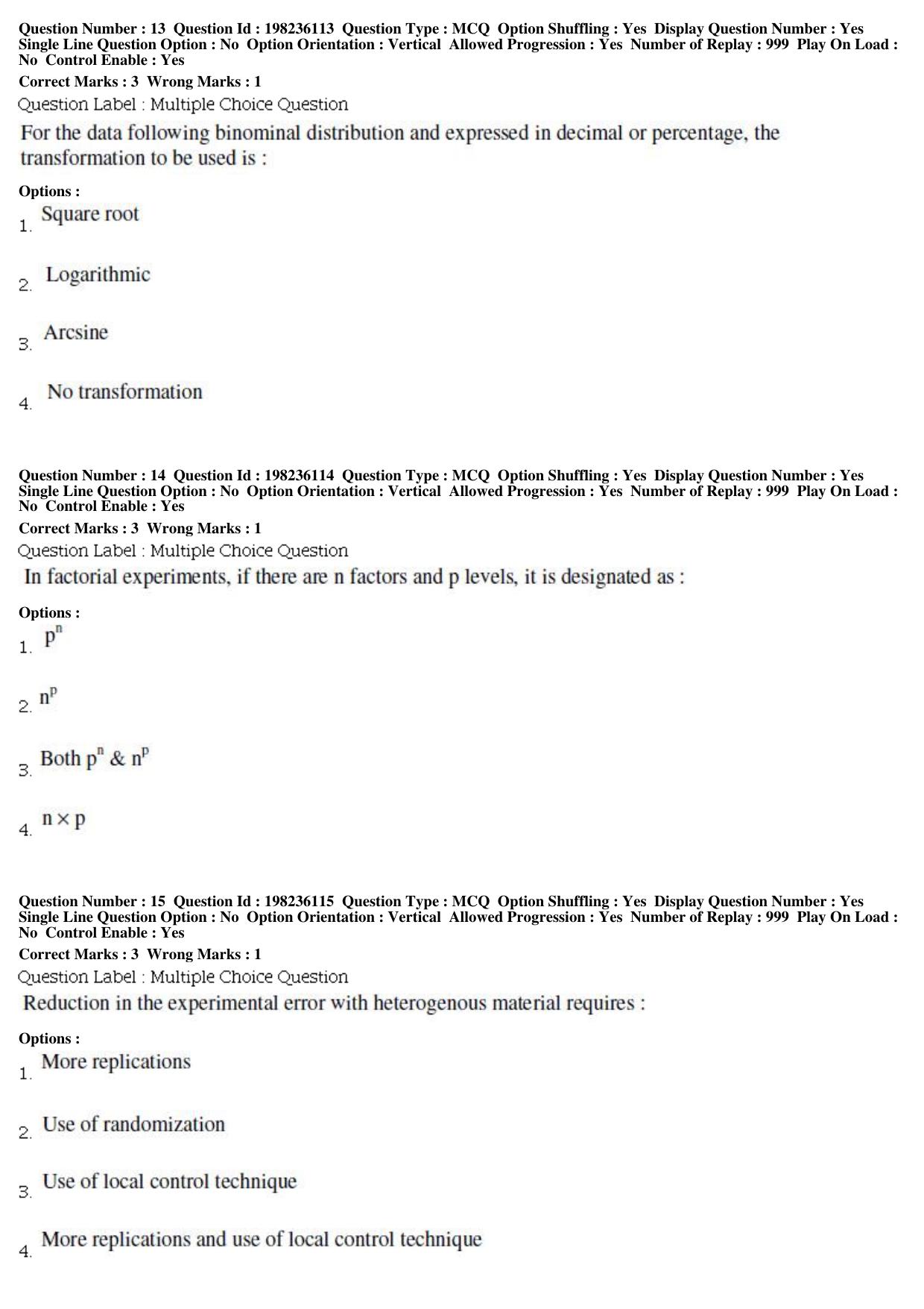 BHU RET Horticulture 2019 Question Paper - Page 6