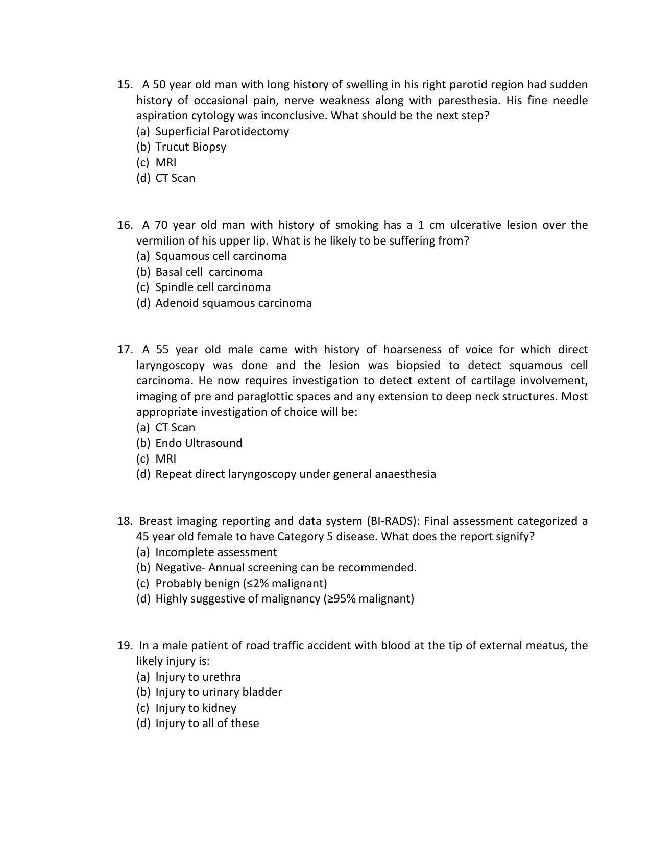 INI CET Gynecology Practice Paper - Page 4