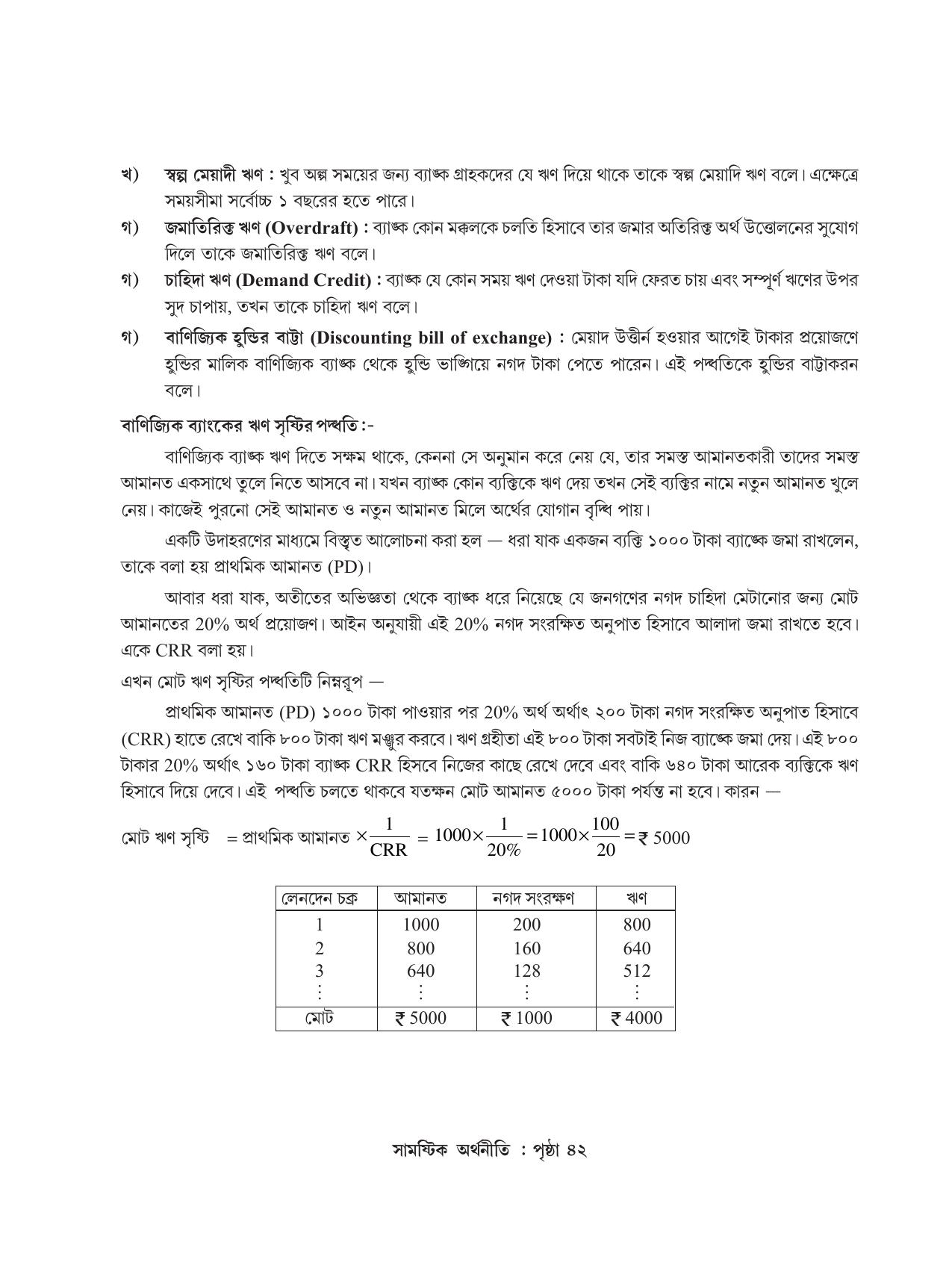 Tripura Board Class 12 Economics Bengali Workbooks - Page 46