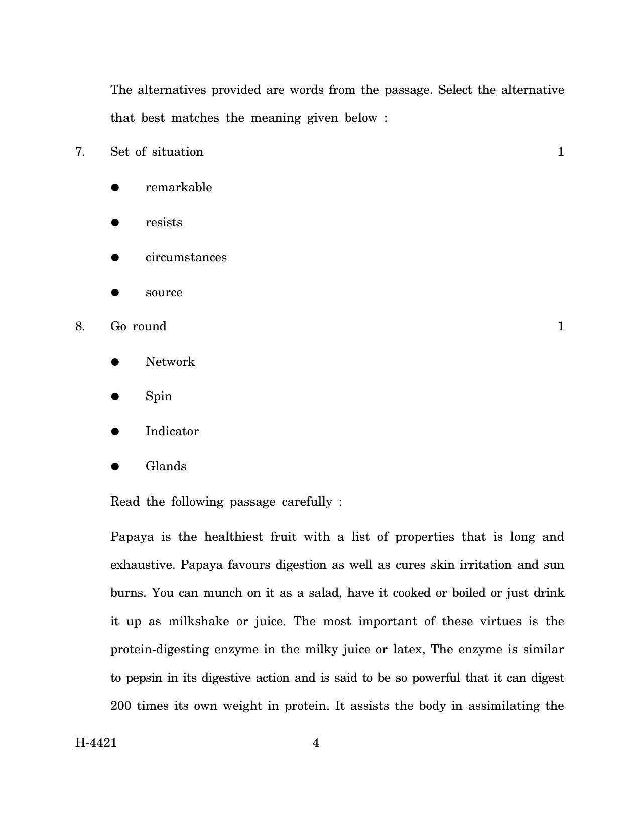 Goa Board Class 12 English II (March 2024) Question Paper - Page 4