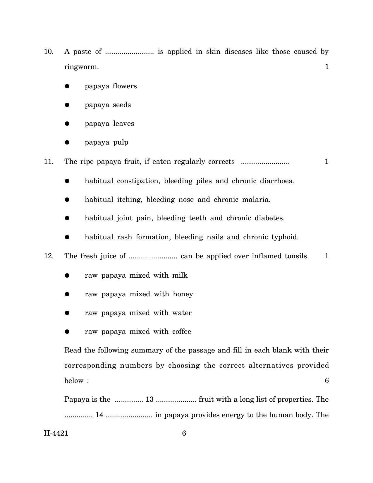 Goa Board Class 12 English II (March 2024) Question Paper - Page 6