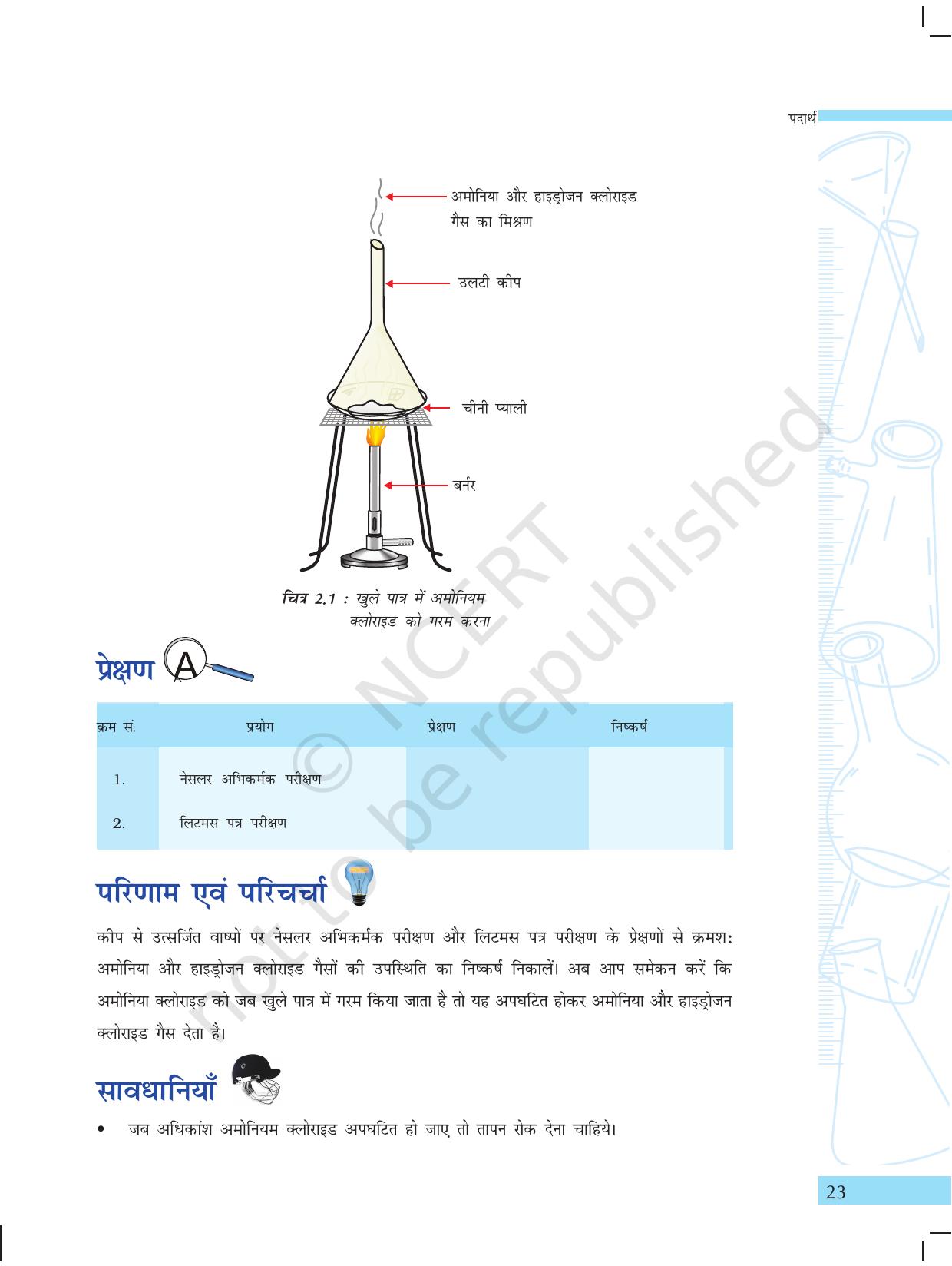 NCERT Laboratory Manuals for Class X विज्ञान - पदार्थ - Page 11