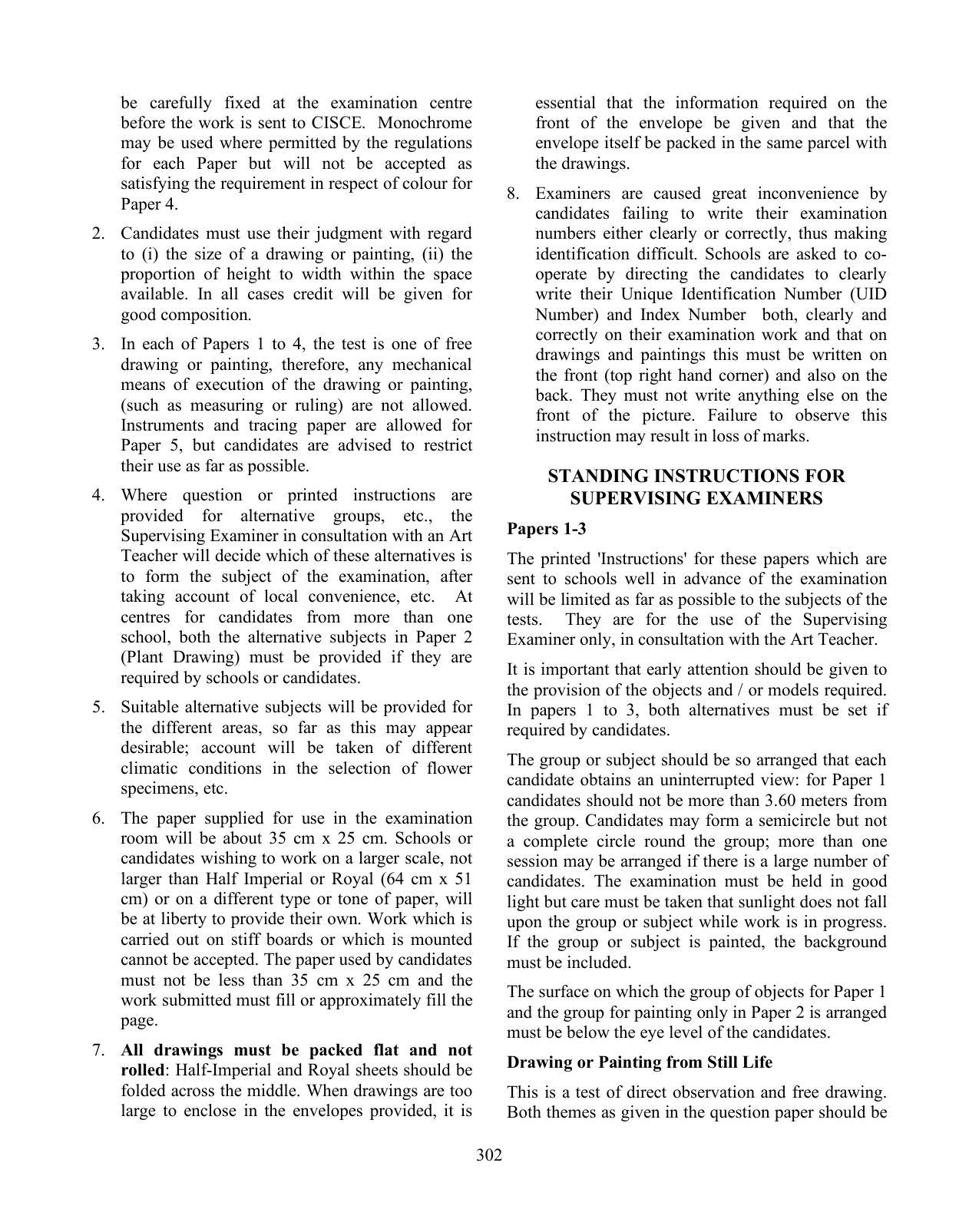 ISC Class XI & XII Art Syllabus - Page 3