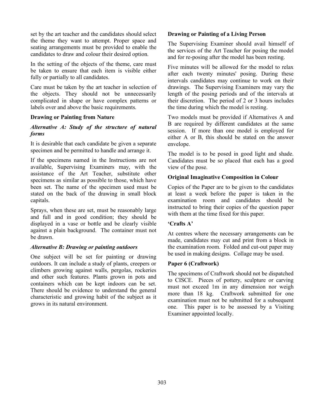 ISC Class XI & XII Art Syllabus - Page 4