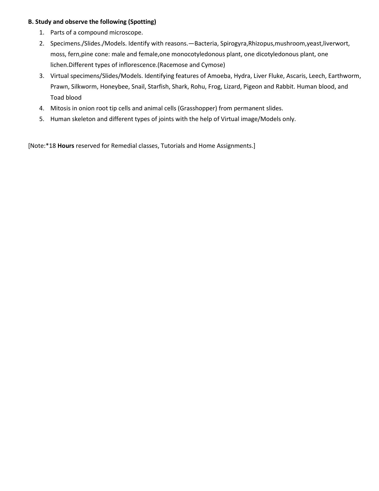 WBCHSE Class 11 & 12 Syllabus for Biological Science (BIOS) (SET I) - Page 5