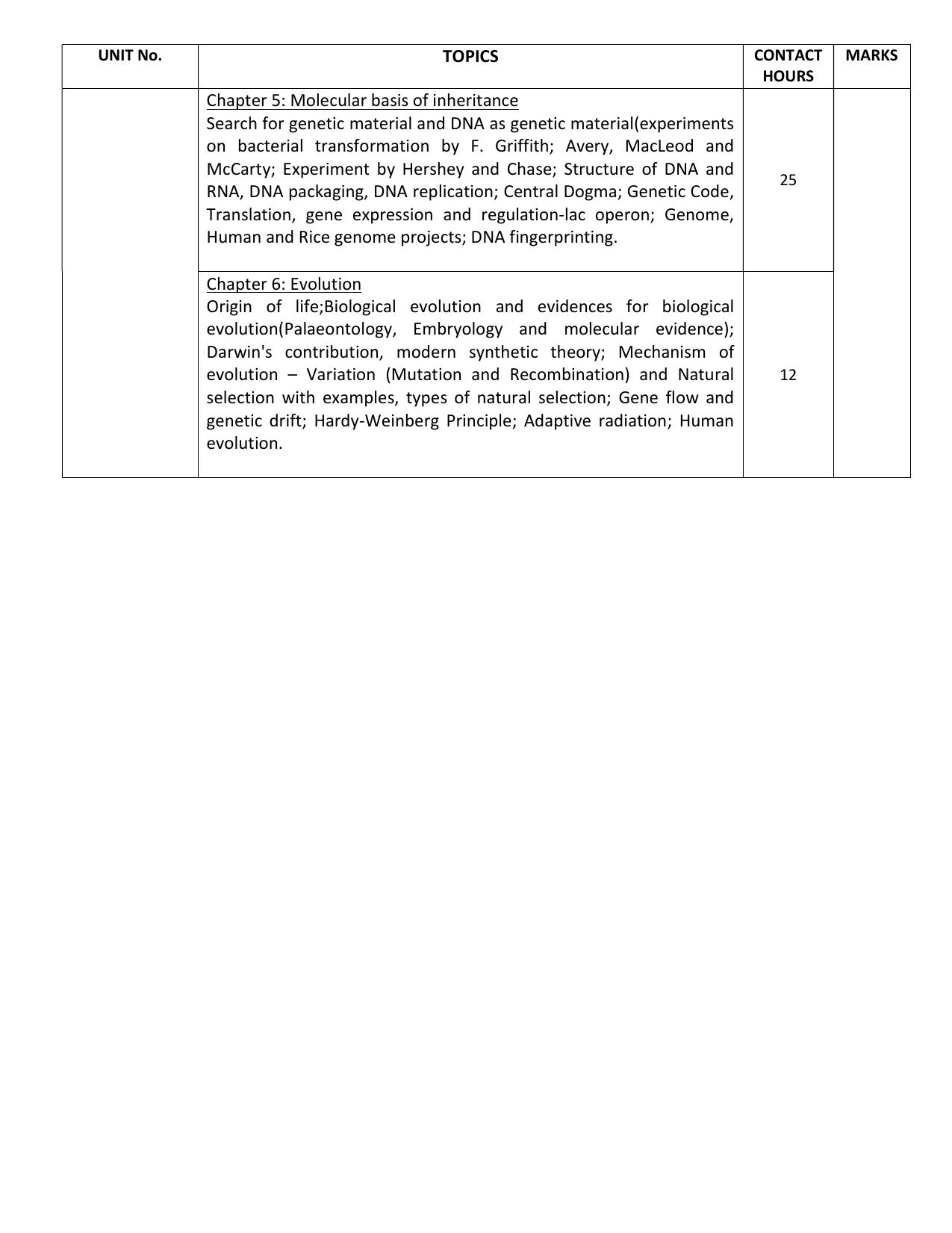 WBCHSE Class 11 & 12 Syllabus for Biological Science (BIOS) (SET I) - Page 7