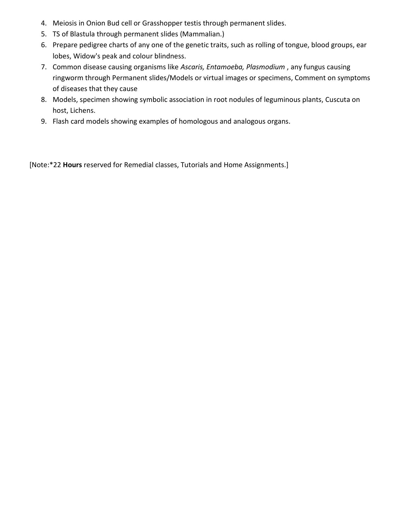 WBCHSE Class 11 & 12 Syllabus for Biological Science (BIOS) (SET I) - Page 10