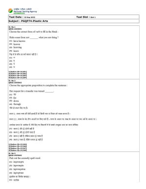 CUET (PG) 2022: PGQP-74 Plastic Arts  (10-09-2022) Question Paper
