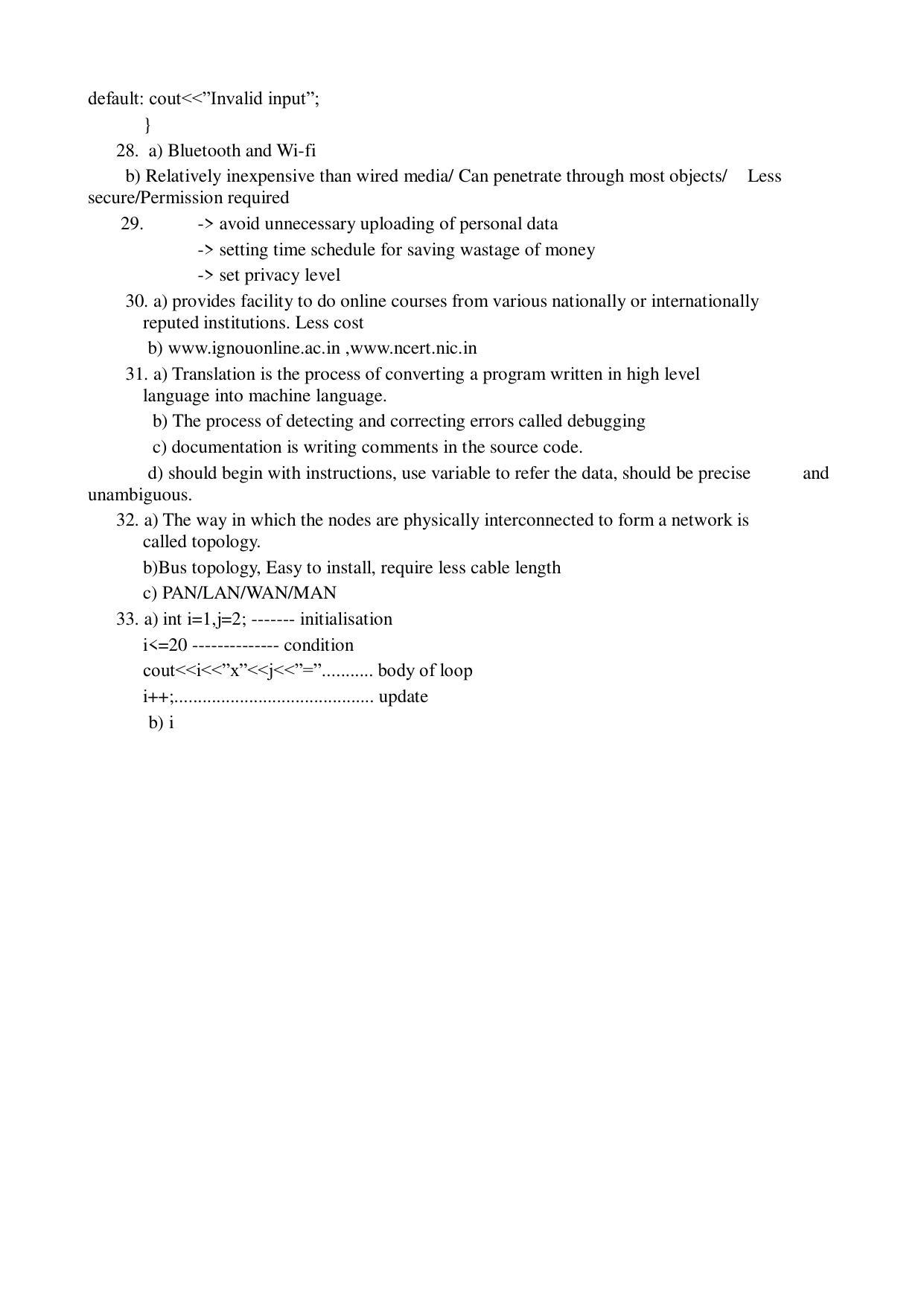 Kerala Plus One 2020 CA Commerce Question Papers (Model) - Page 2