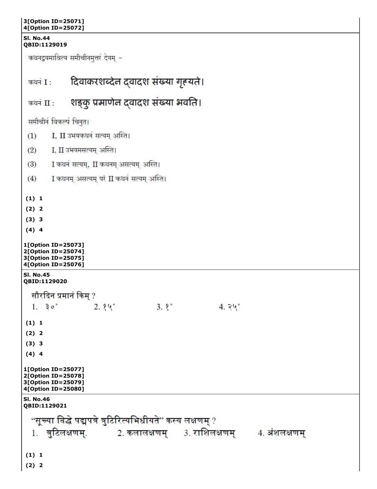 CUET (PG) 2022: PGQP-81 Jyotish (Ganit) (09-09-2022) Question Paper - Page 30