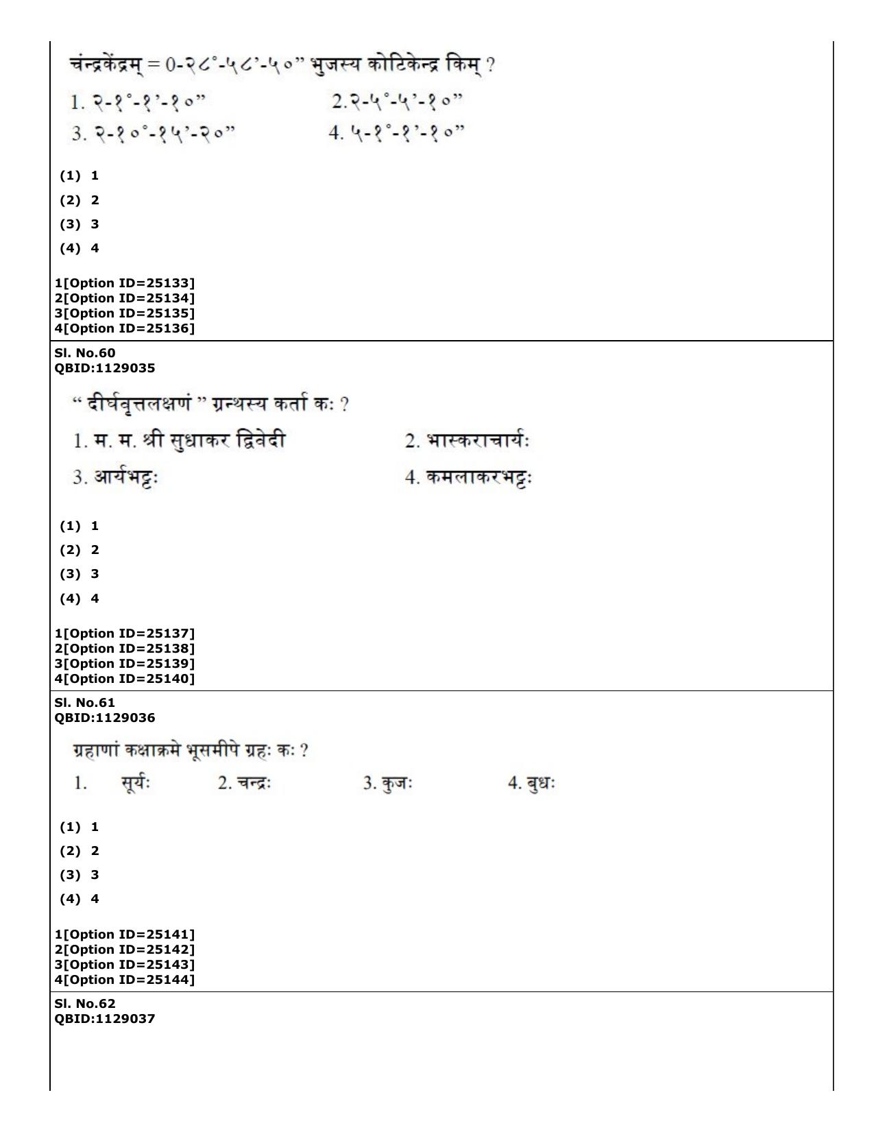 CUET (PG) 2022: PGQP-81 Jyotish (Ganit) (09-09-2022) Question Paper - Page 35