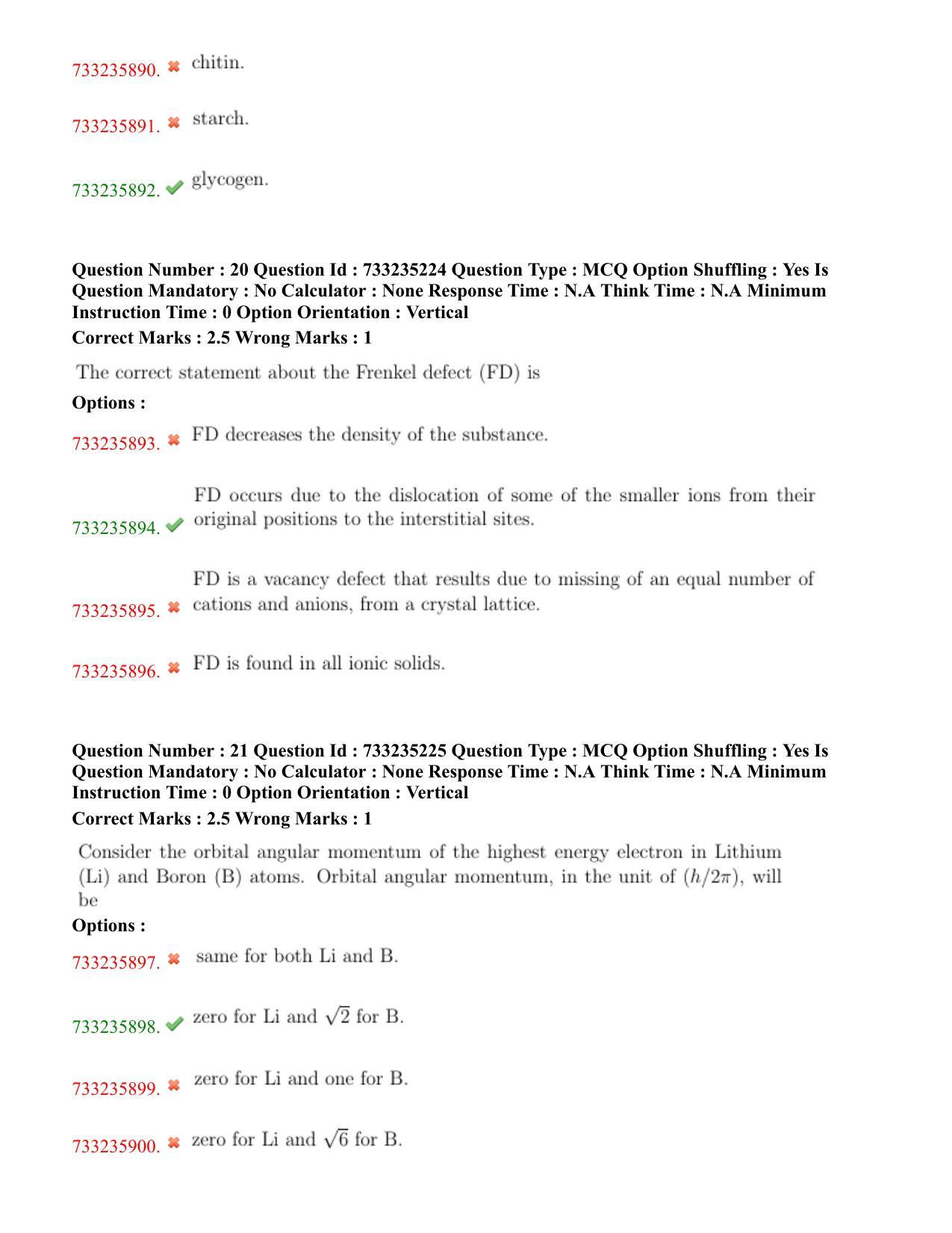 NEST Session I 2022 Question Paper - Page 16