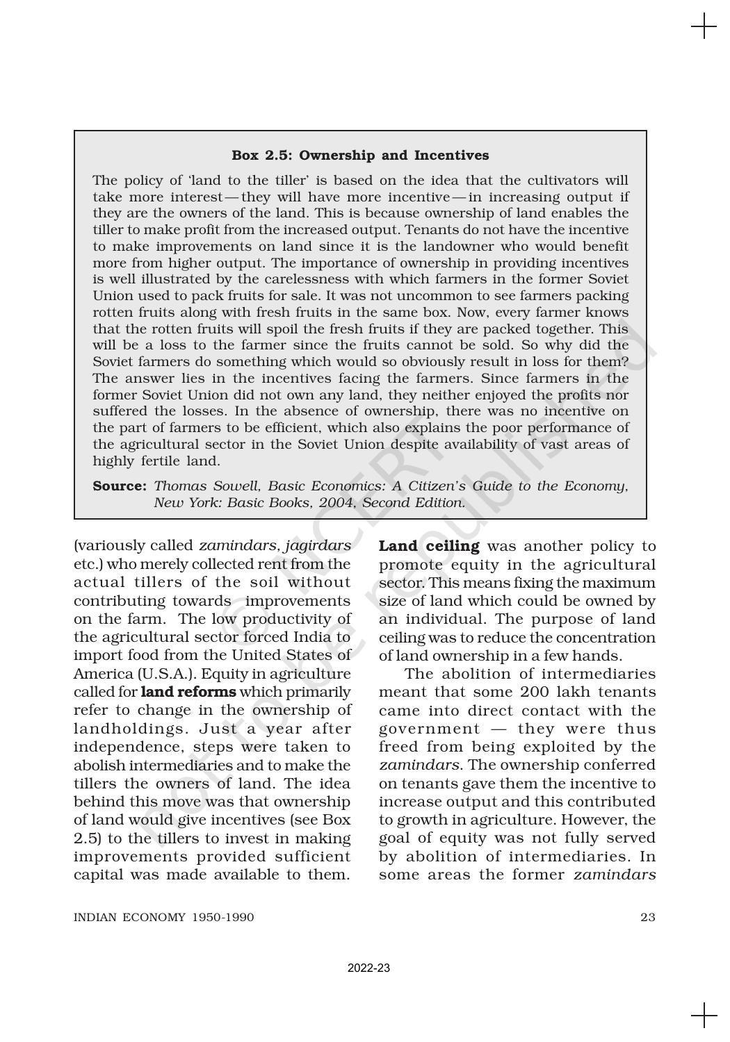 NCERT Book for Class 11 Economics (Indian Economics) Chapter 2 Indian Economy (1950-1990) - Page 8
