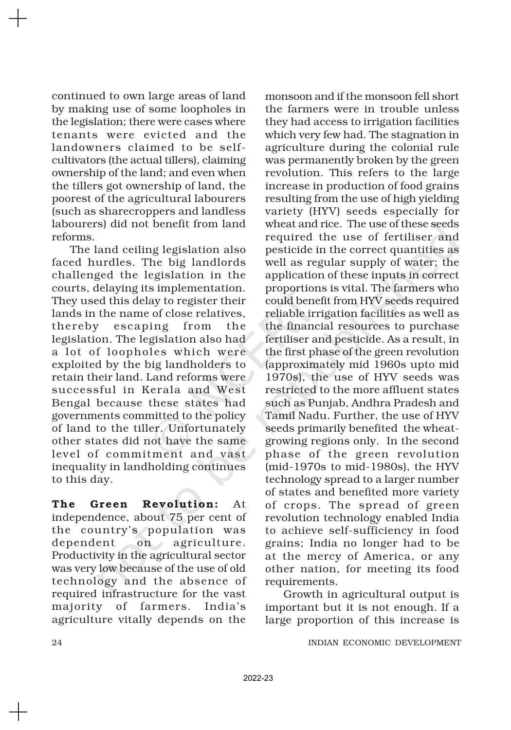NCERT Book for Class 11 Economics (Indian Economics) Chapter 2 Indian Economy (1950-1990) - Page 9