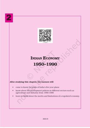 NCERT Book for Class 11 Economics (Indian Economics) Chapter 2 Indian Economy (1950-1990)