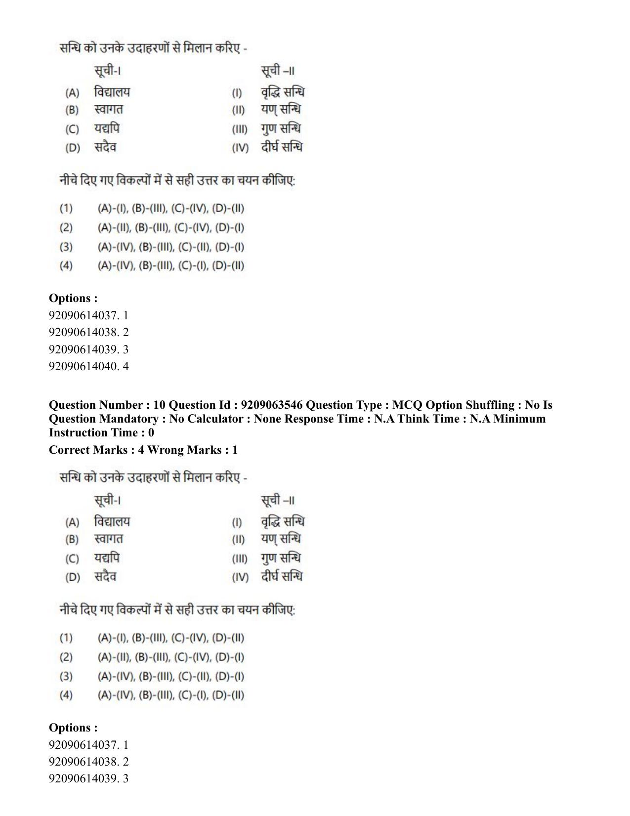 CUET PG 2023: ACQP26 – Vyakarana & Sabdabodha Systems (Hindi)-Shift 3 (06-06-2023) Question Paper - Page 15