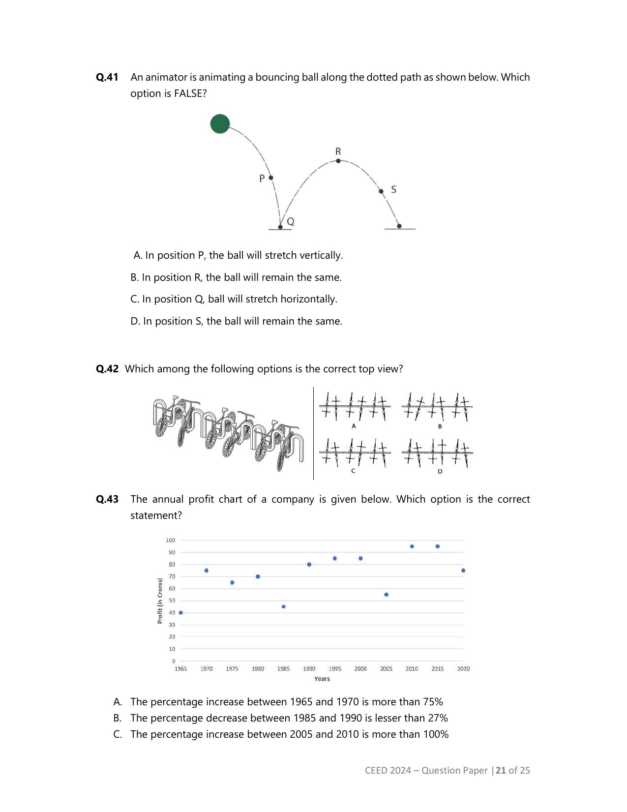 CEED 2024 Question Paper - Page 21