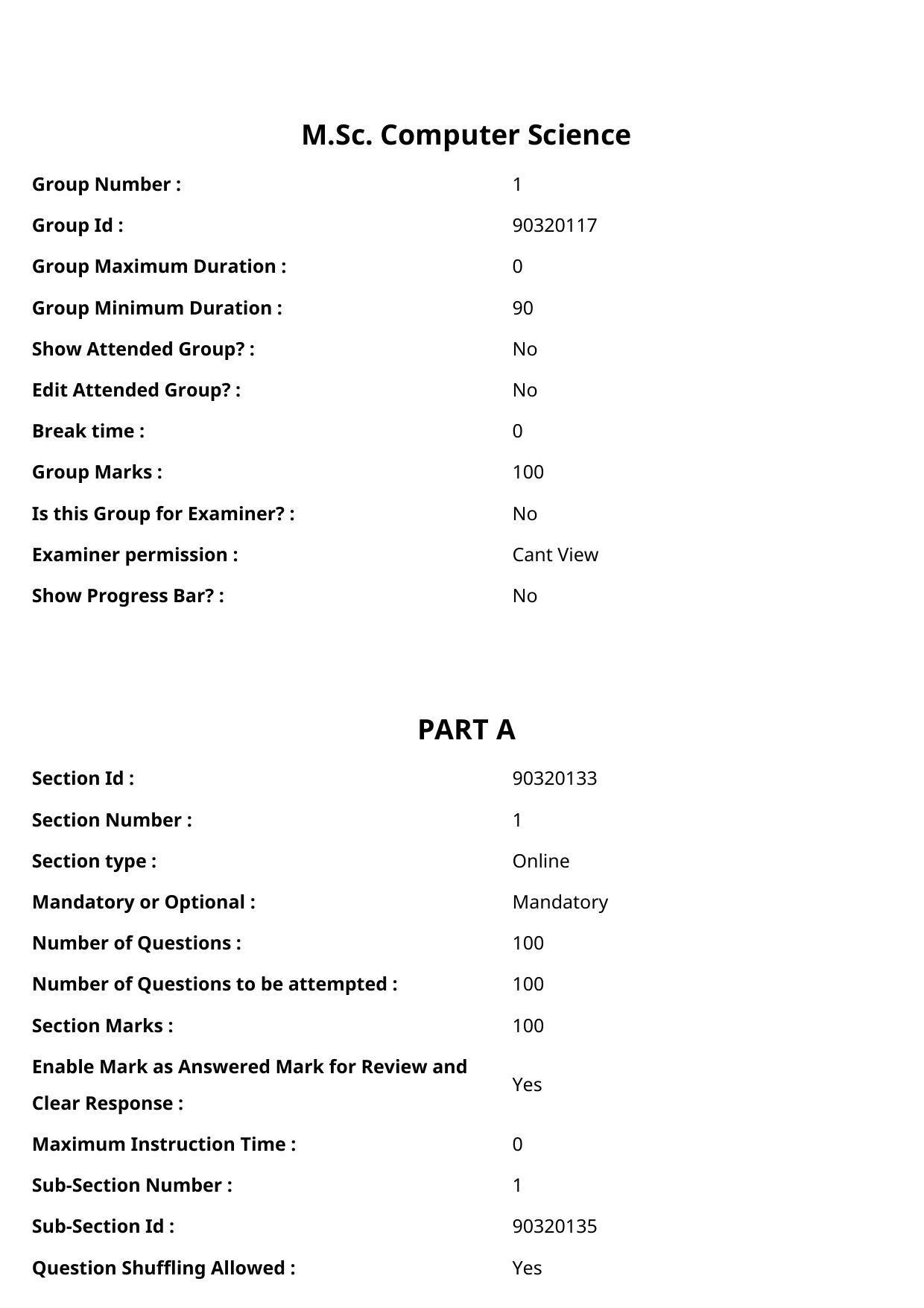 TS CPGET 2022 M.Sc Computer Science Question Paper with Answer Key - Page 2