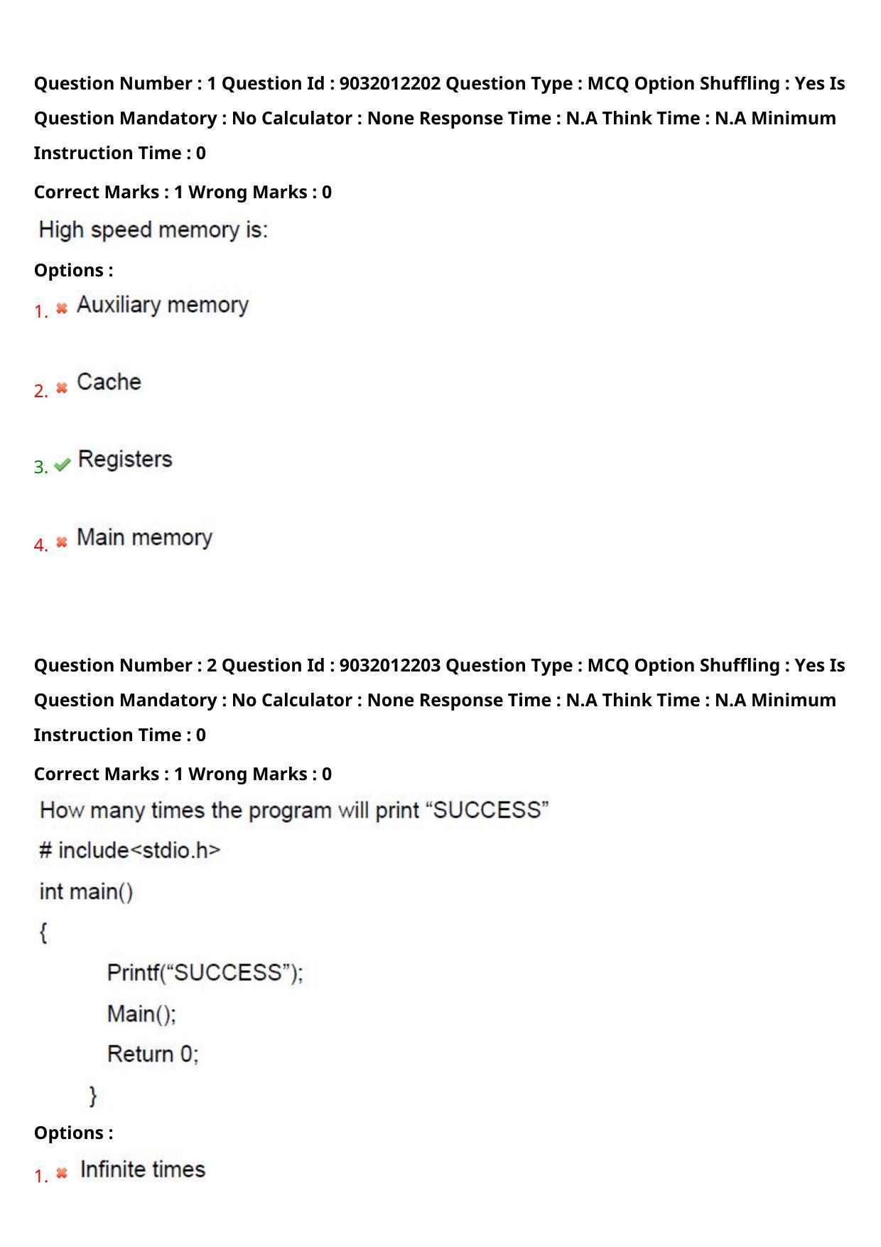TS CPGET 2022 M.Sc Computer Science Question Paper with Answer Key - Page 3