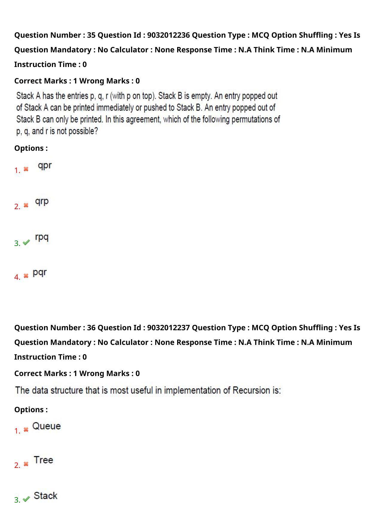 TS CPGET 2022 M.Sc Computer Science Question Paper with Answer Key - Page 23