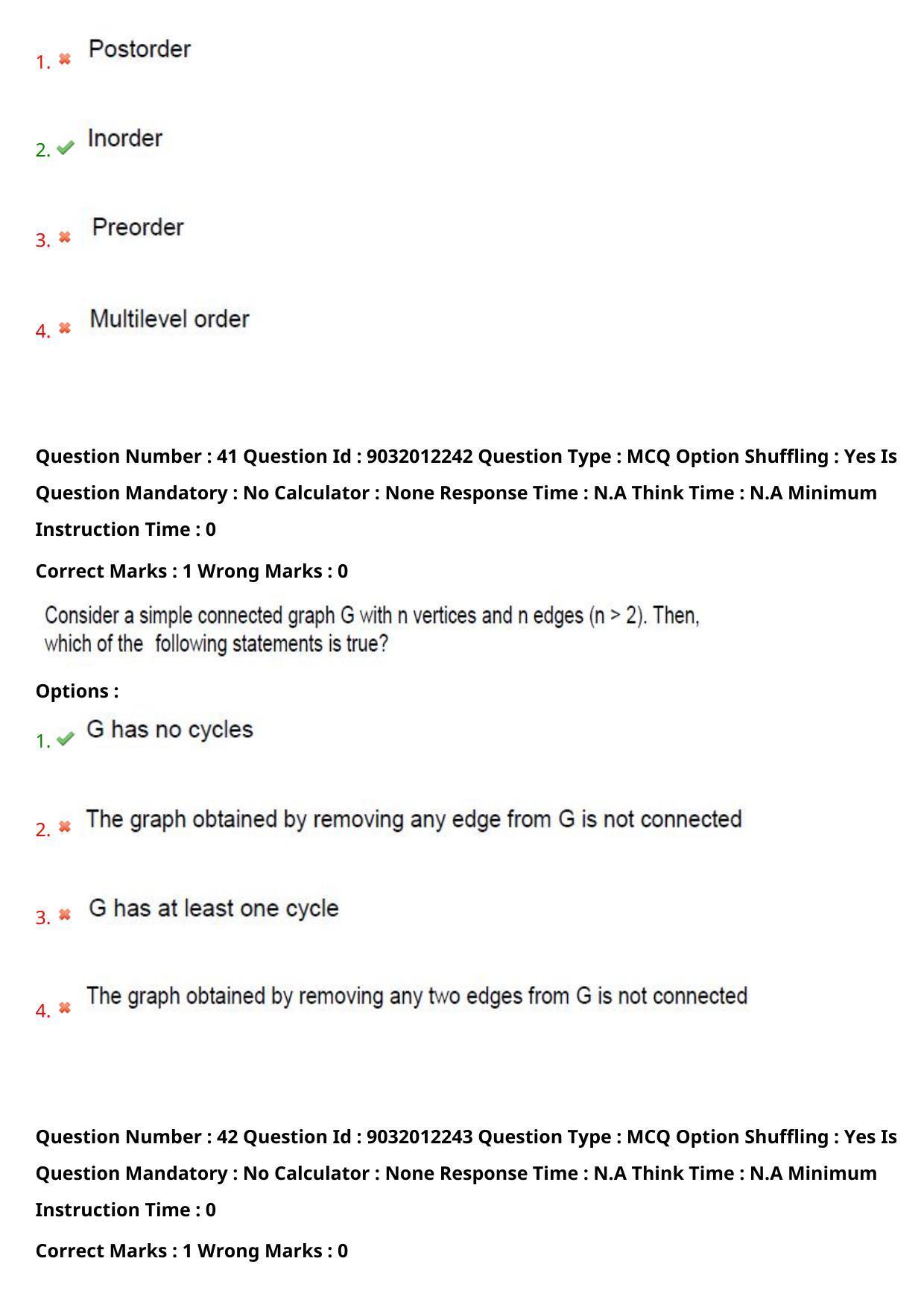 TS CPGET 2022 M.Sc Computer Science Question Paper with Answer Key - Page 26