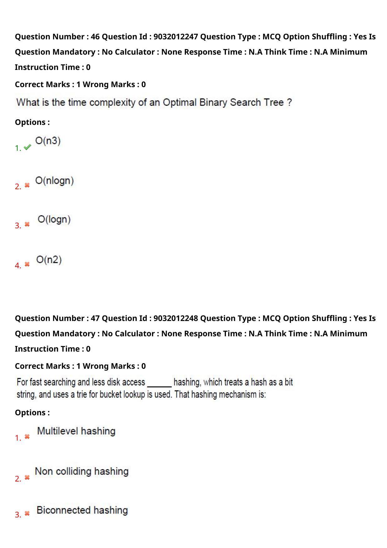 TS CPGET 2022 M.Sc Computer Science Question Paper with Answer Key - Page 29