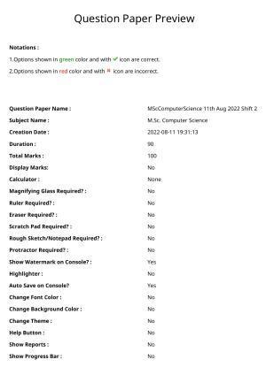 TS CPGET 2022 M.Sc Computer Science Question Paper with Answer Key