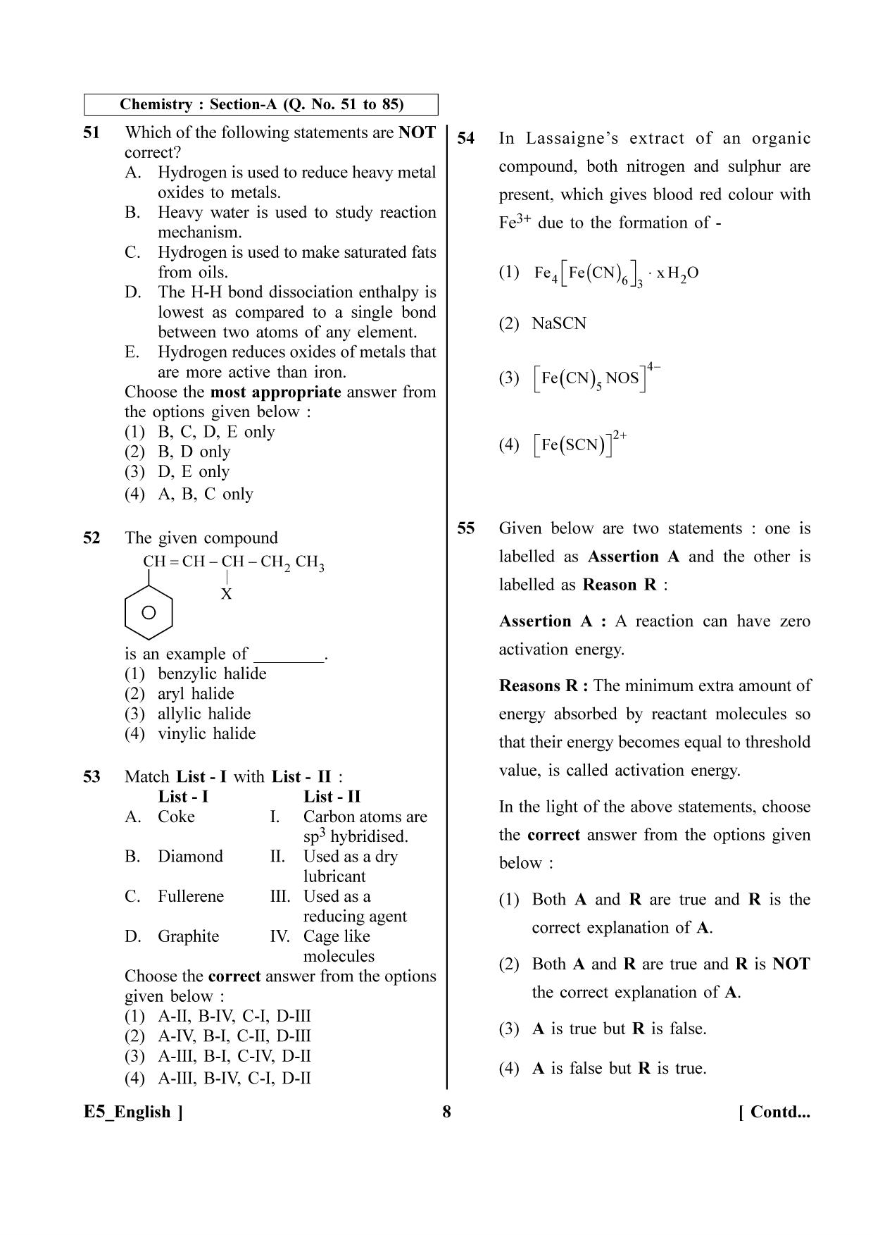 NEET 2023 E5 Question Paper - Page 8