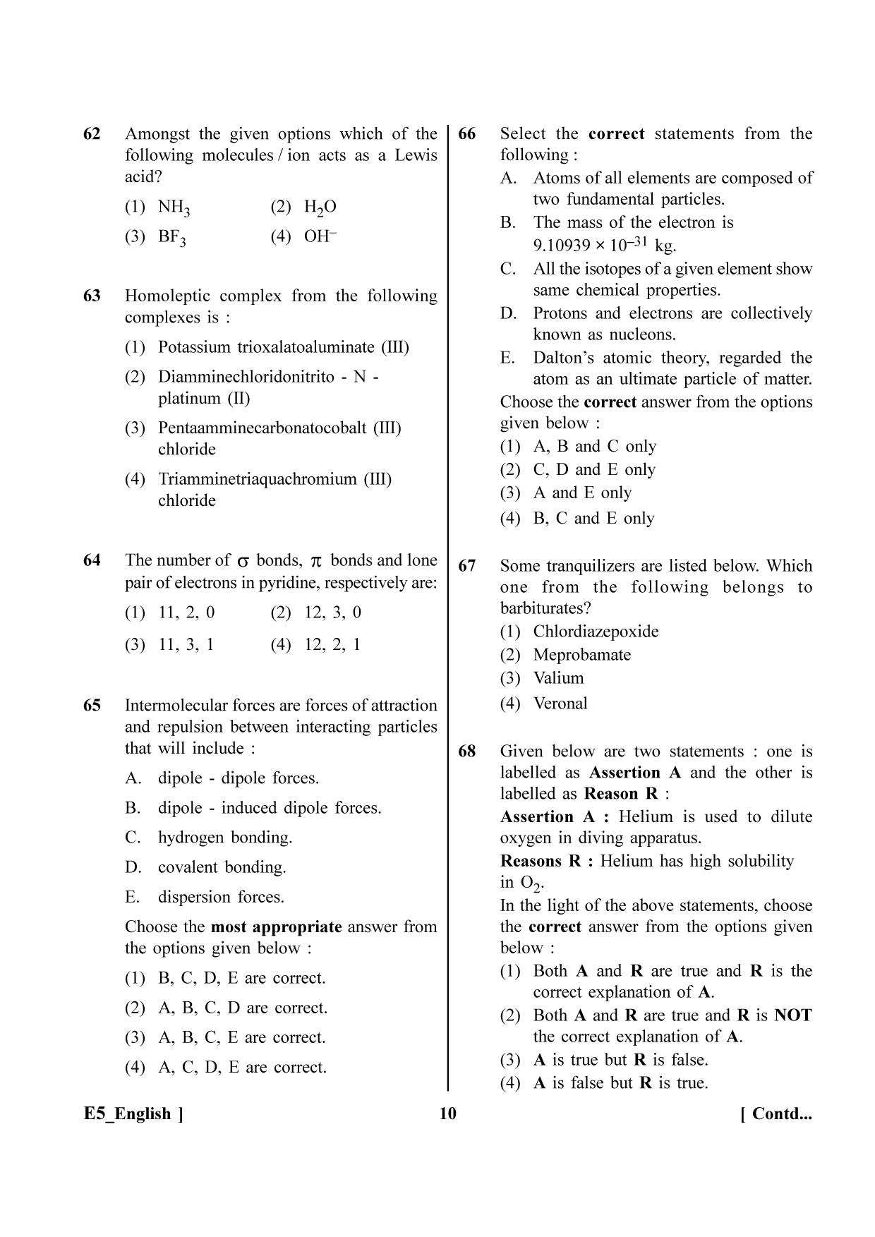 NEET 2023 E5 Question Paper - Page 10