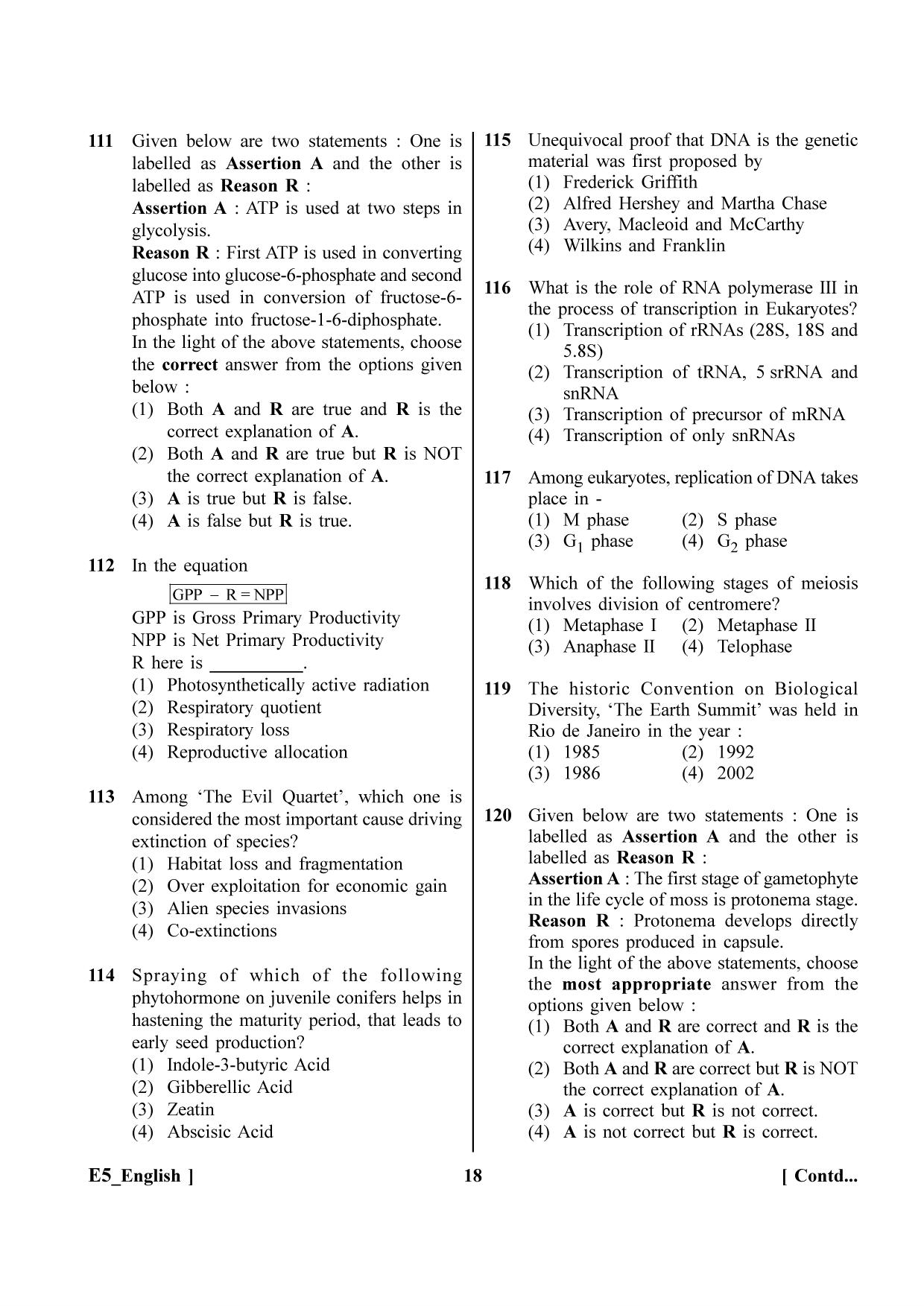 NEET 2023 E5 Question Paper - Page 18
