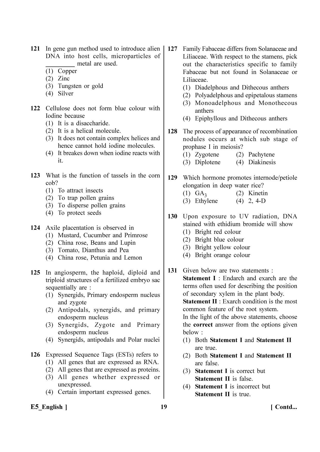 NEET 2023 E5 Question Paper - Page 19