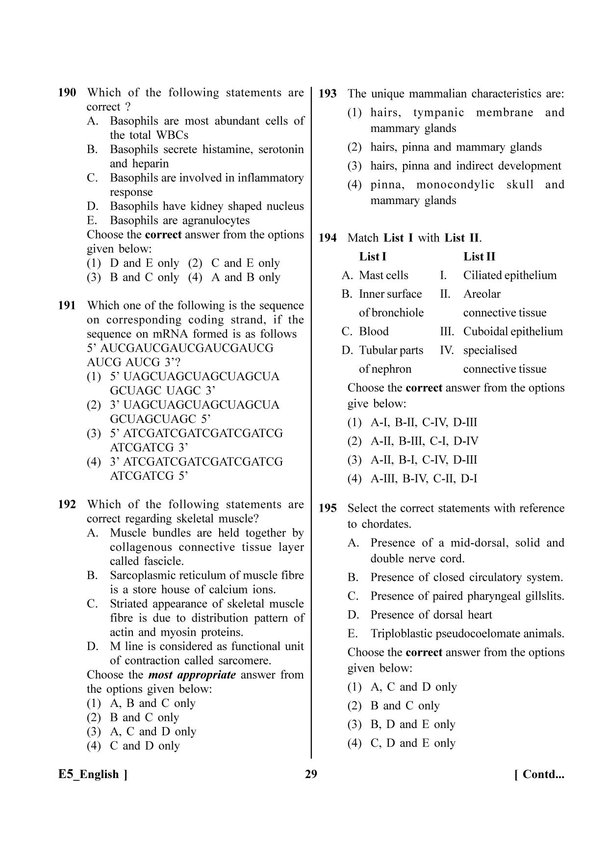 NEET 2023 E5 Question Paper - Page 29