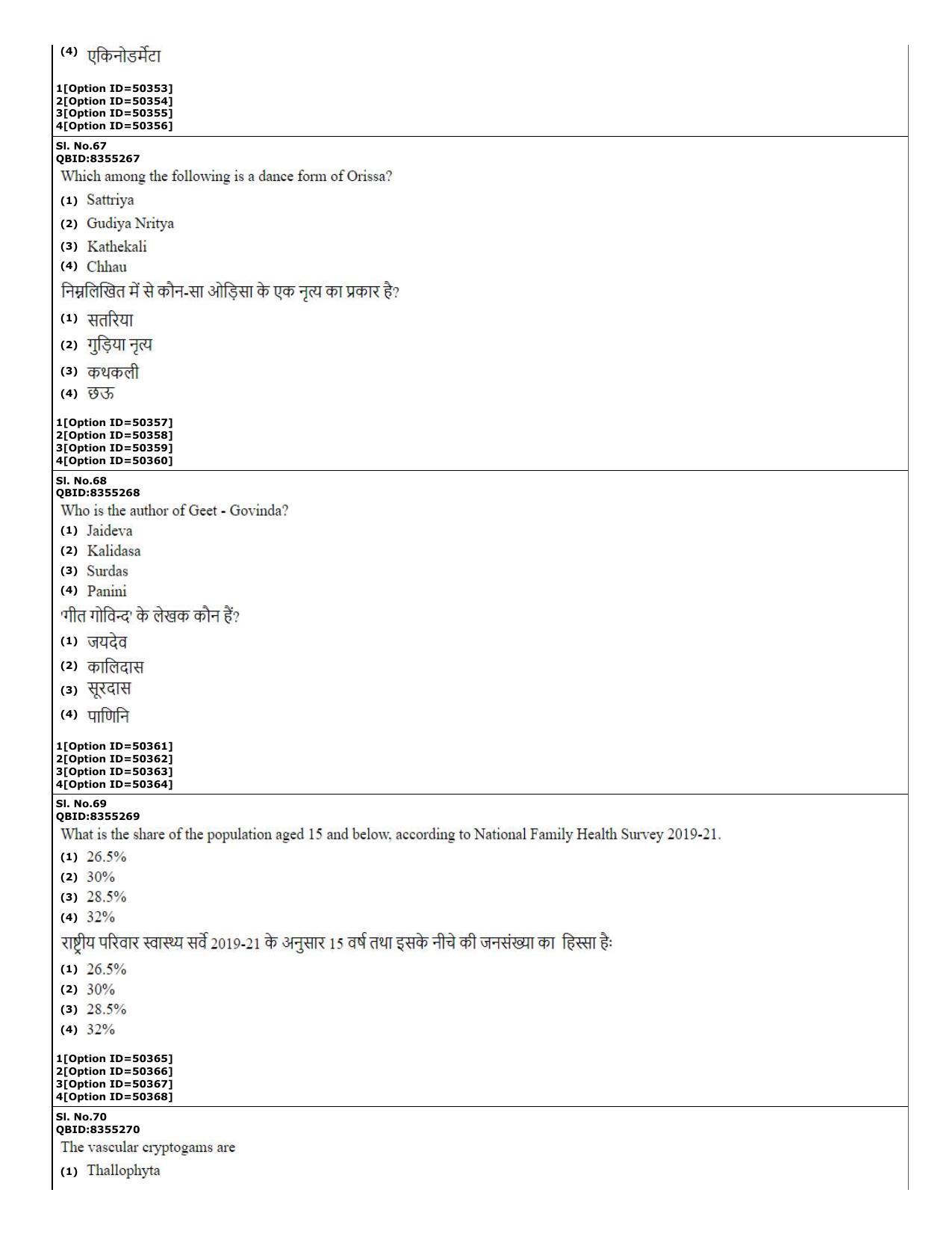 CUET (PG) 2022: PGQP-01 B.Ed (12-09-2022) Question Paper - Page 32