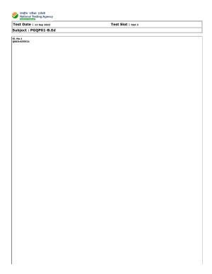 CUET (PG) 2022: PGQP-01 B.Ed (12-09-2022) Question Paper