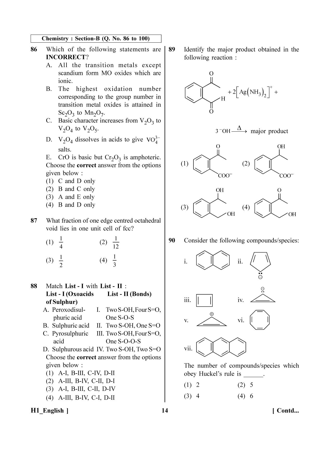 NEET 2023 H1 Question Paper - Page 14