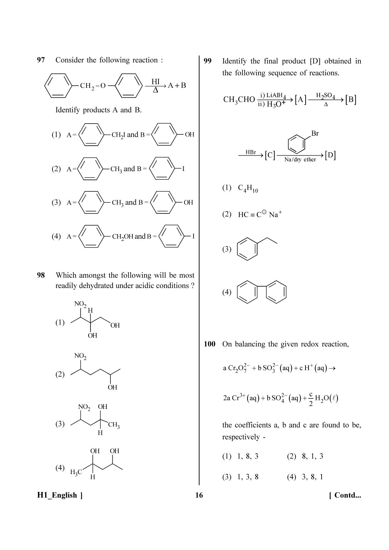 NEET 2023 H1 Question Paper - Page 16