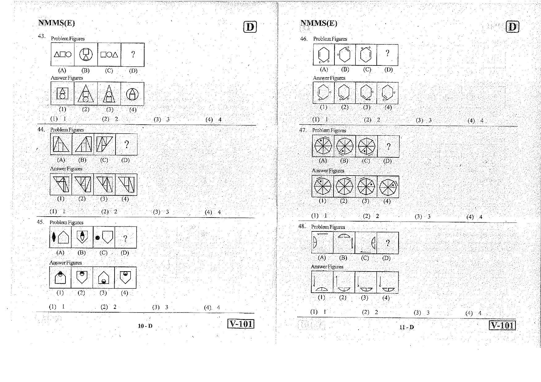 MAT - SAT English Nov 2018 (Set D) Class 8 Andhra Pradesh NMMS Question Papers - Page 6