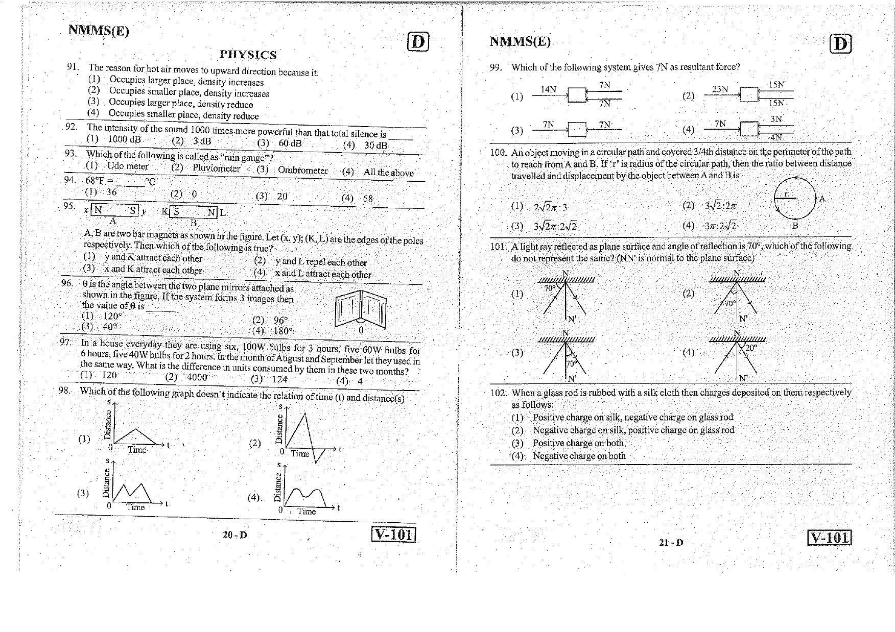 MAT - SAT English Nov 2018 (Set D) Class 8 Andhra Pradesh NMMS Question Papers - Page 11