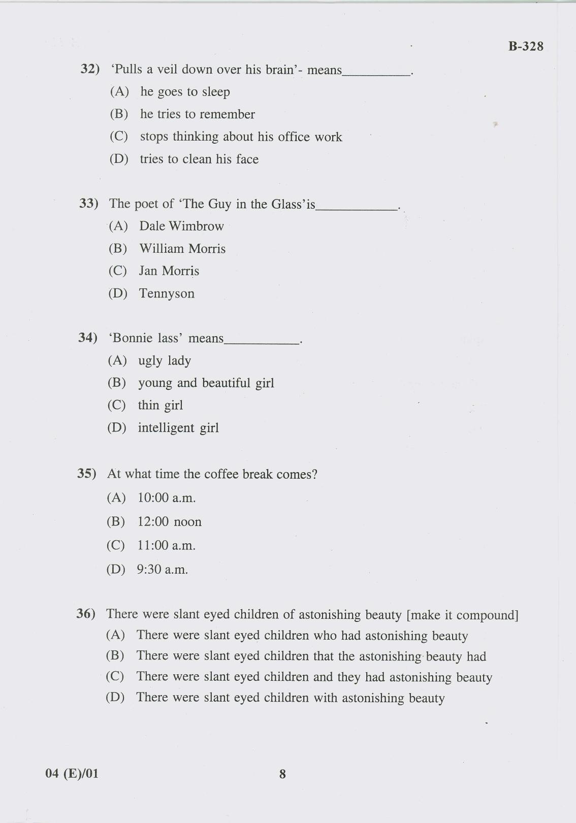 Gujarat Board Class 10th Question Paper 2017 - 4 English F.L-English(10th Eng Med) - Page 8
