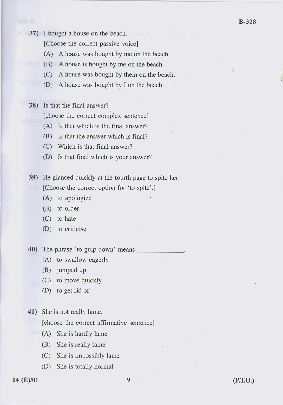 Gujarat Board Class 10th Question Paper 2017 - 4 English F.L-English(10th Eng Med) - Page 9