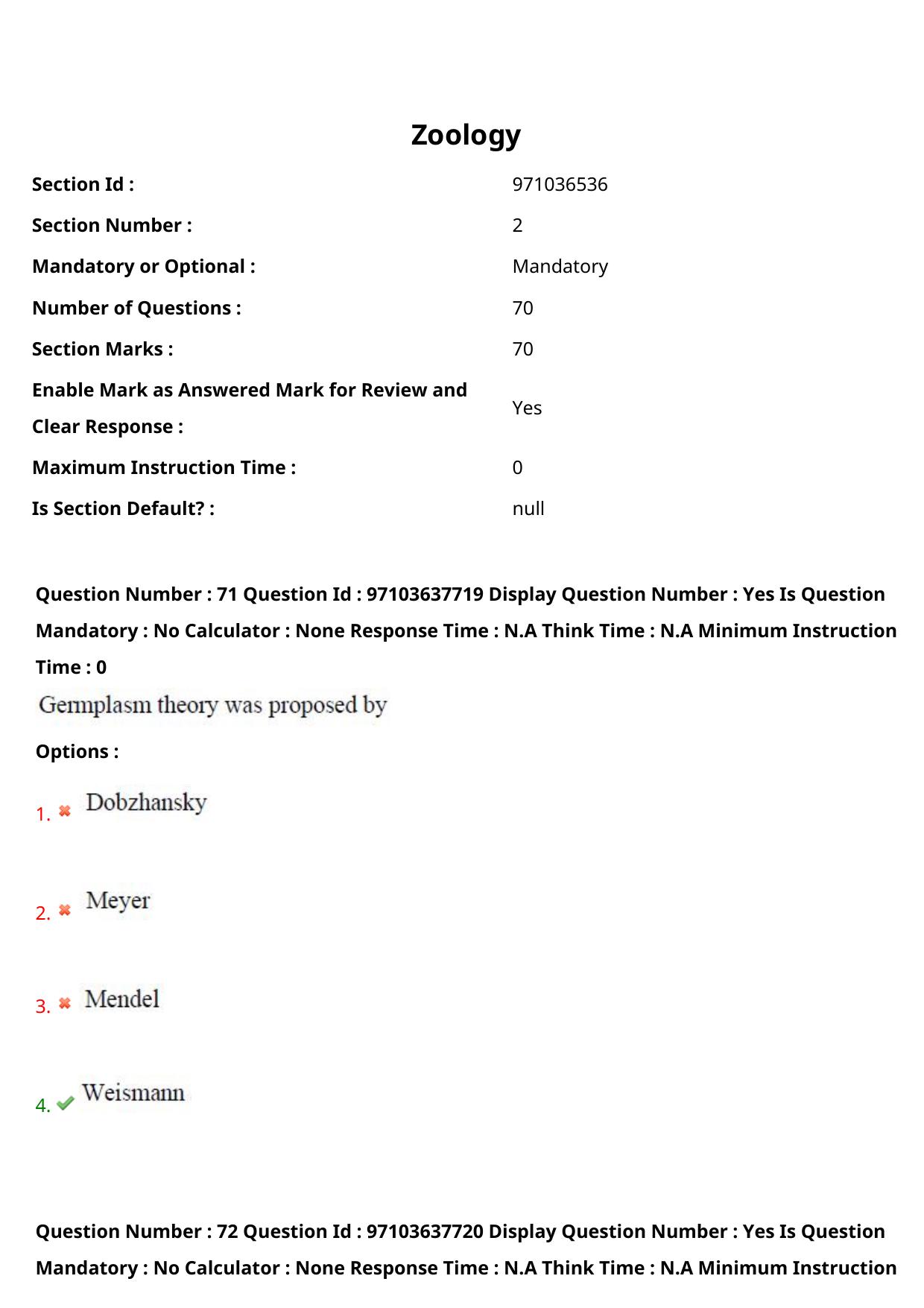 AP RCET 2024 Zoology Question Paper (04-05-2024 (Saturday) Session-II) - Page 45