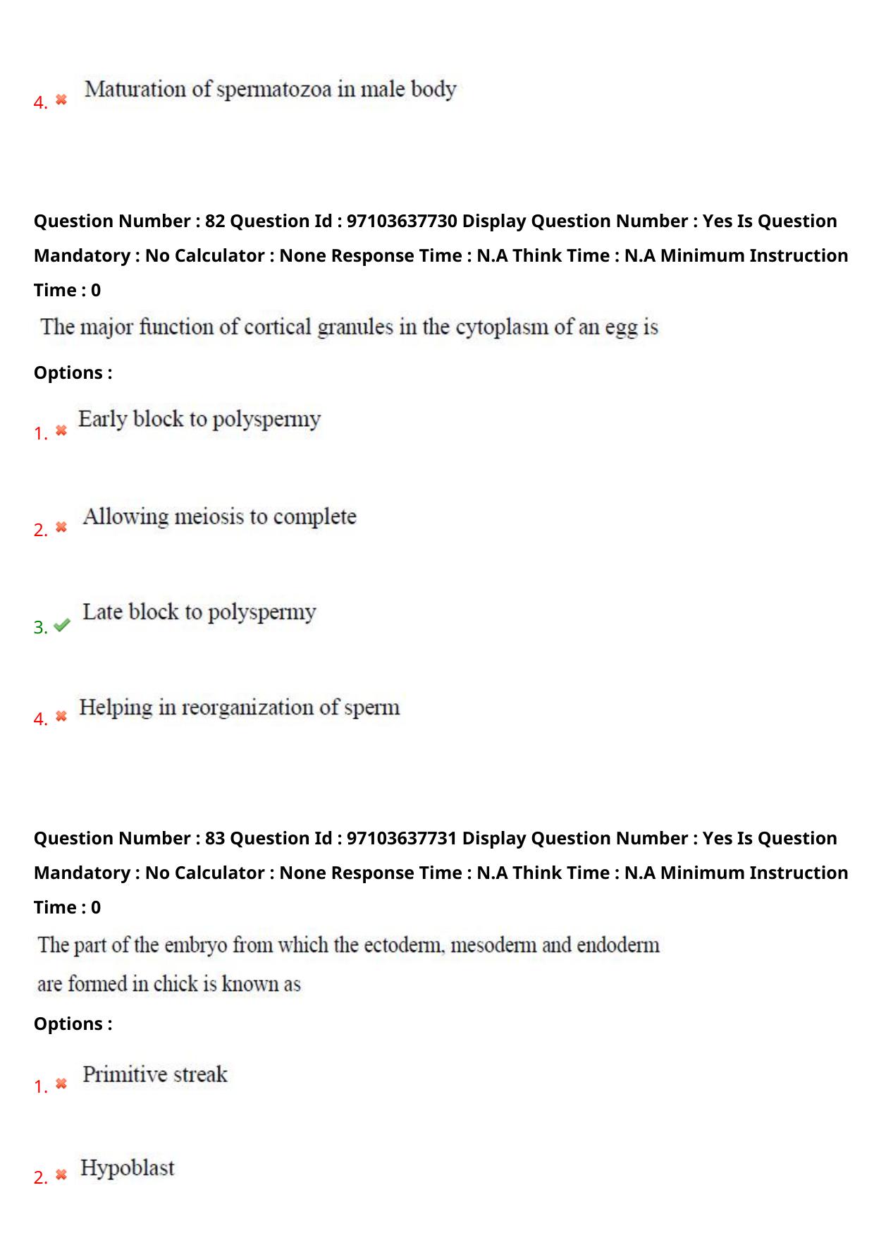 AP RCET 2024 Zoology Question Paper (04-05-2024 (Saturday) Session-II) - Page 51