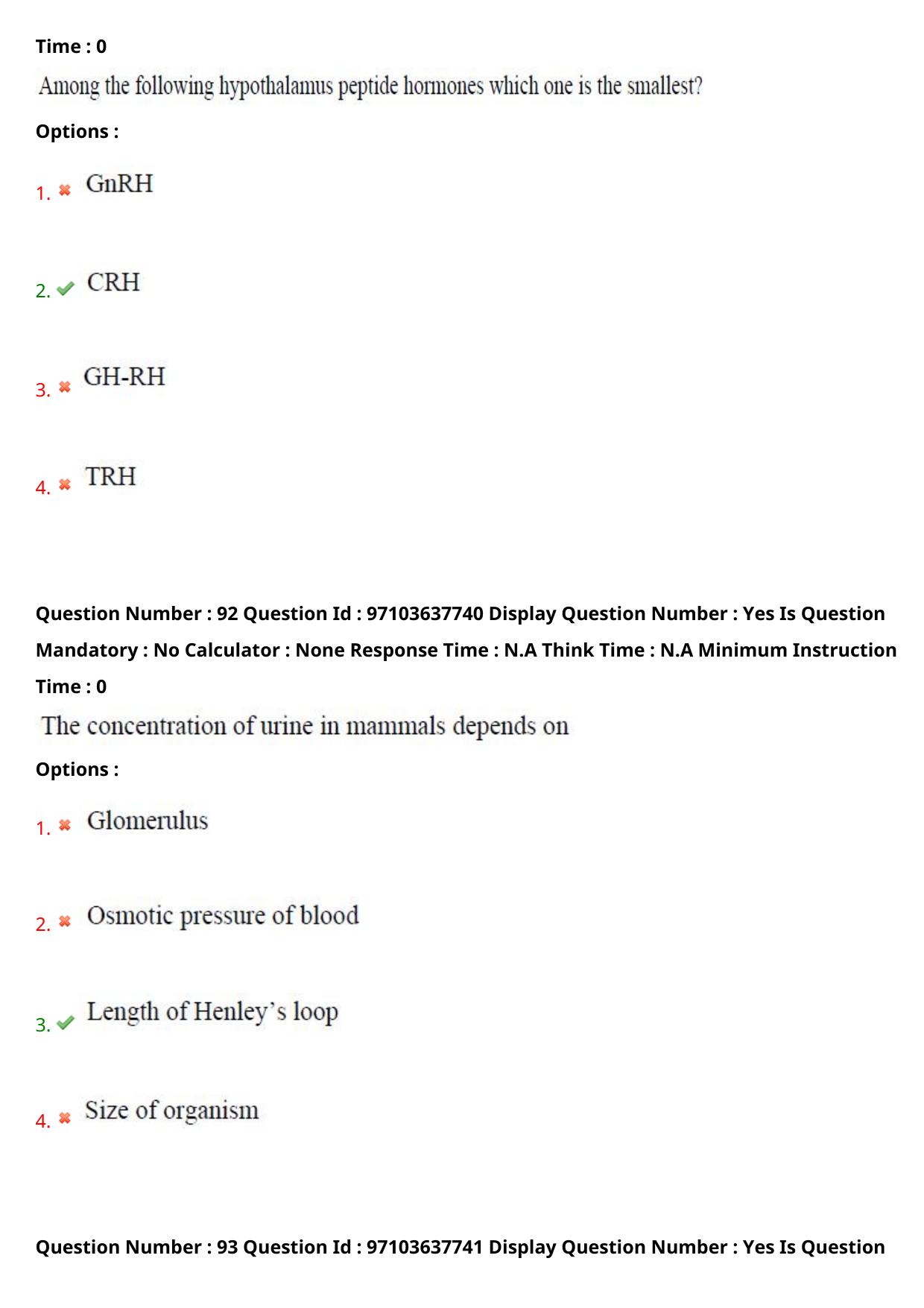 AP RCET 2024 Zoology Question Paper (04-05-2024 (Saturday) Session-II) - Page 56