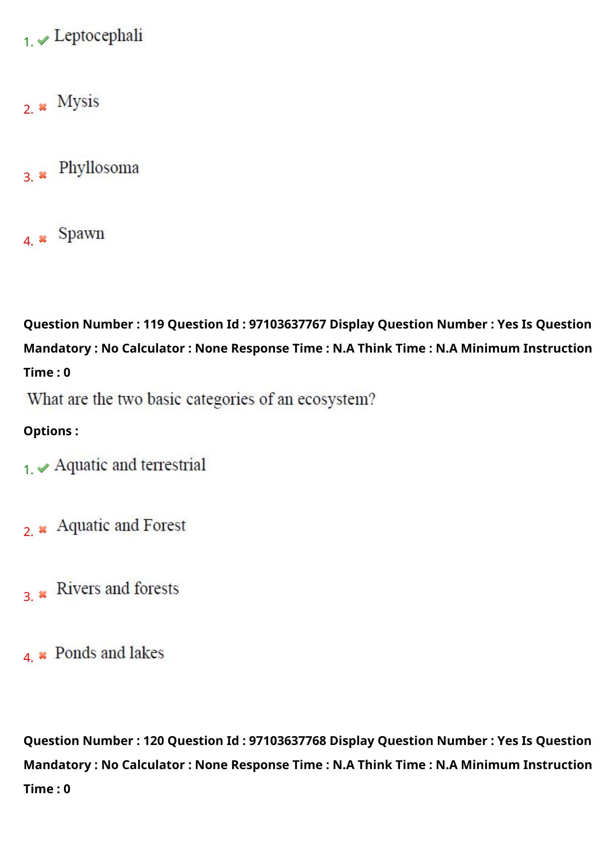 AP RCET 2024 Zoology Question Paper (04-05-2024 (Saturday) Session-II) - Page 70
