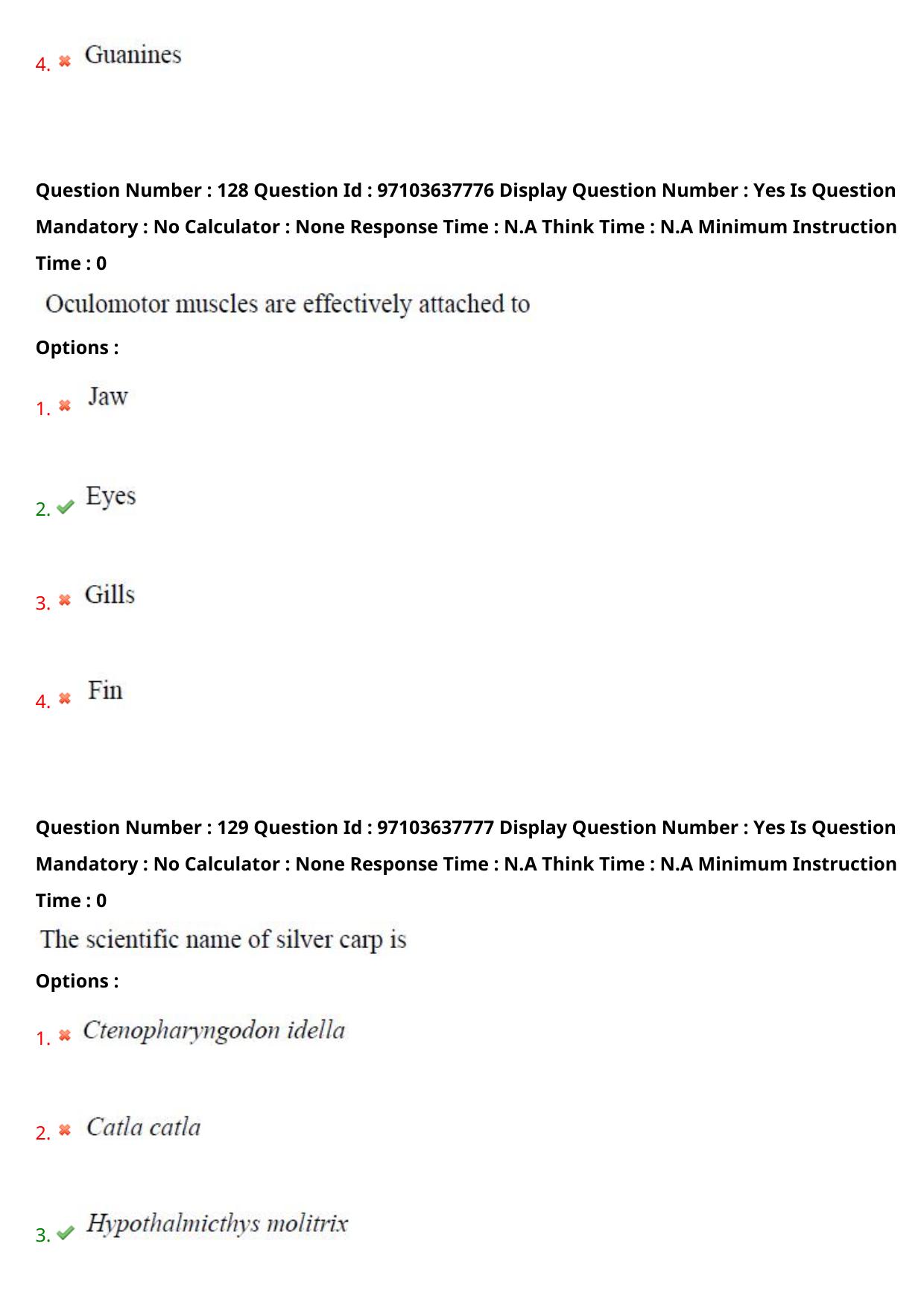 AP RCET 2024 Zoology Question Paper (04-05-2024 (Saturday) Session-II) - Page 75