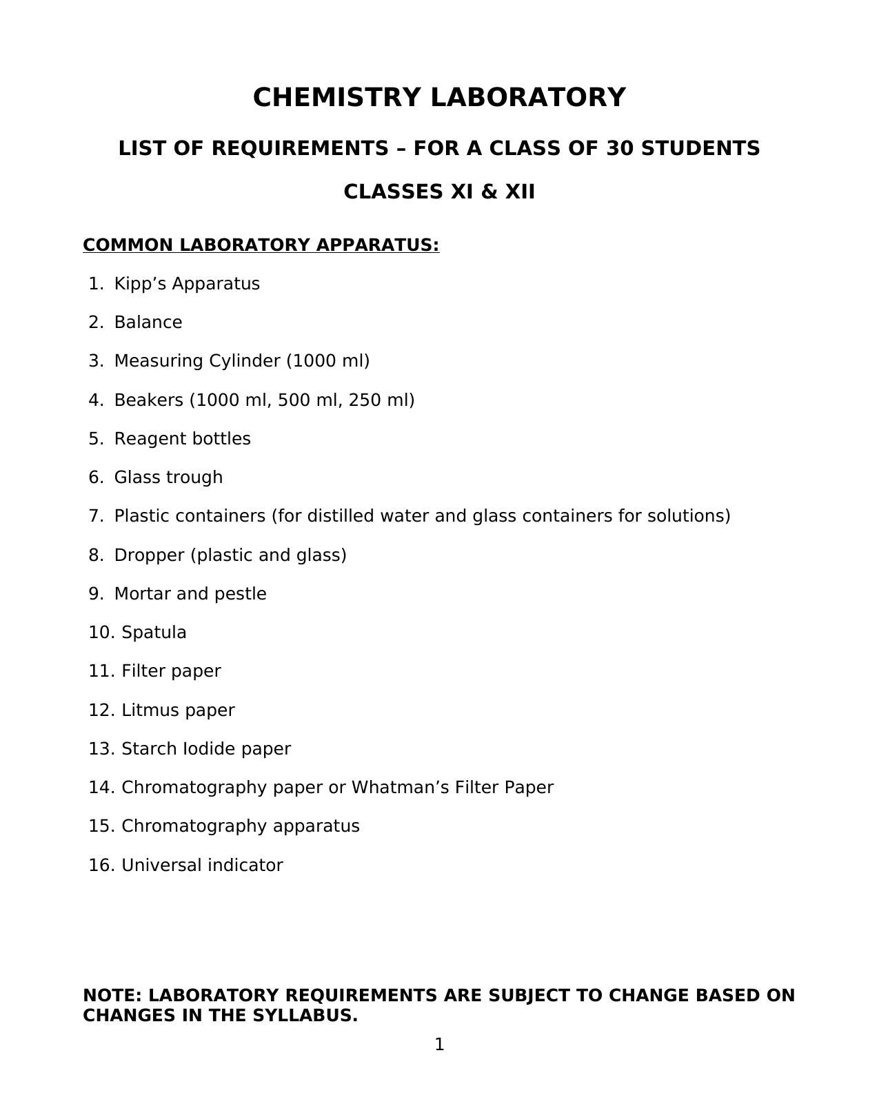 ISC Chemistry Lab Manual for Class 11 & Class 12 - IndCareer Docs