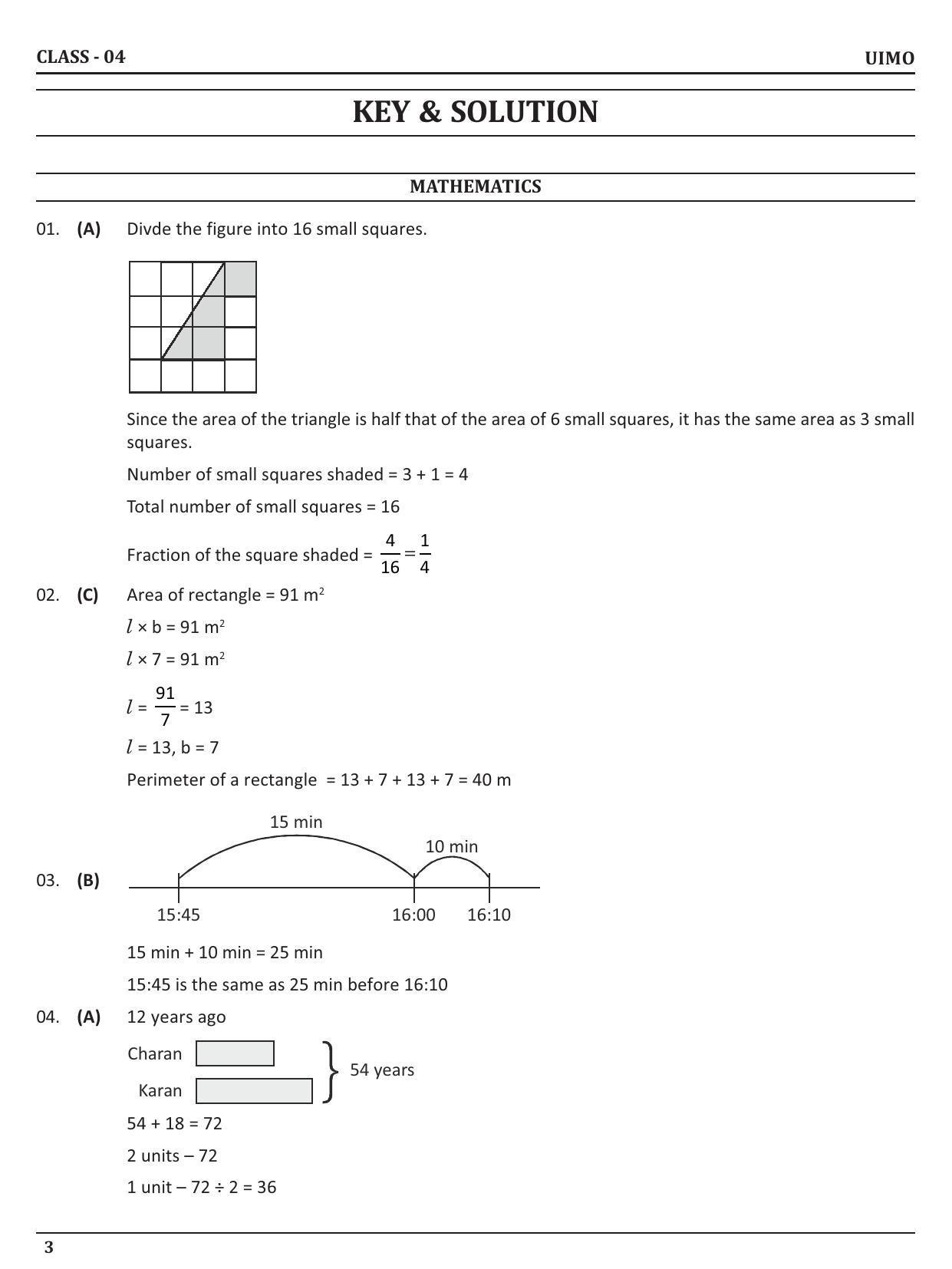 UIMO Class 4 2023 Sample Paper  - Page 3