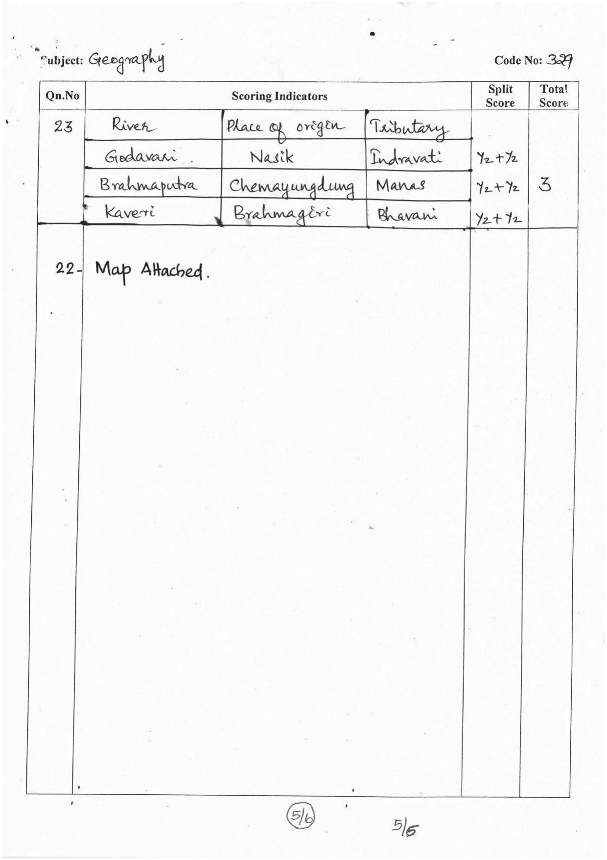 Kerala Plus One 2016 Geography Answer Key - Page 5