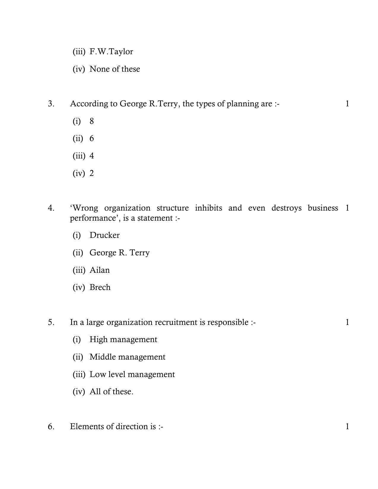 UP Board Class 12 Business Studies Model Papers 2023 - Page 2